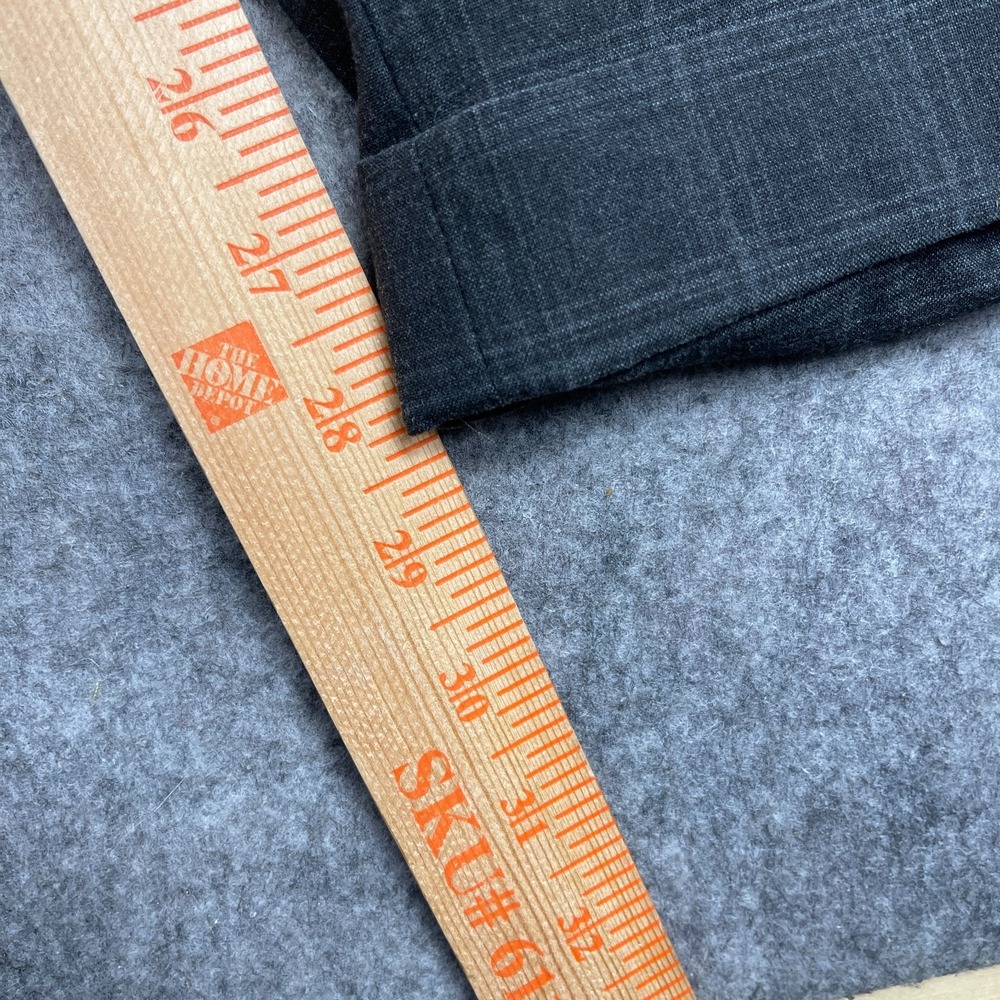 VTG Ralph Ralph Lauren Mens Pleated Cuffed Pants Gray Plaid 32X30(28) Classic - Picture 9 of 10